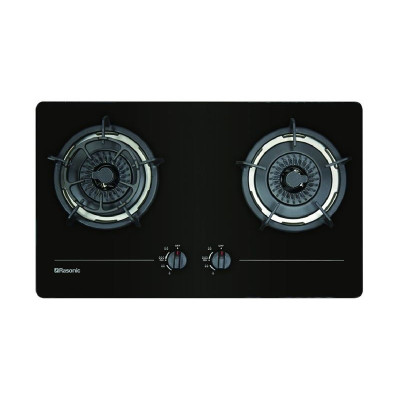 Rasonic 樂信 RG-233GB 嵌入式雙頭煮食爐 (煤氣或石油氣) （黑色）